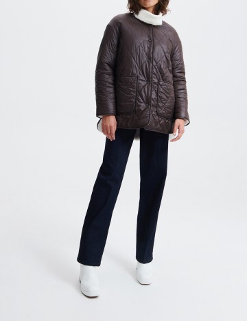 
						Geaca reversibila Reserved, maro, L