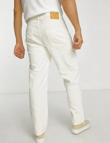 Pantaloni Jack&Jones, ecru, W32/L32 Alb