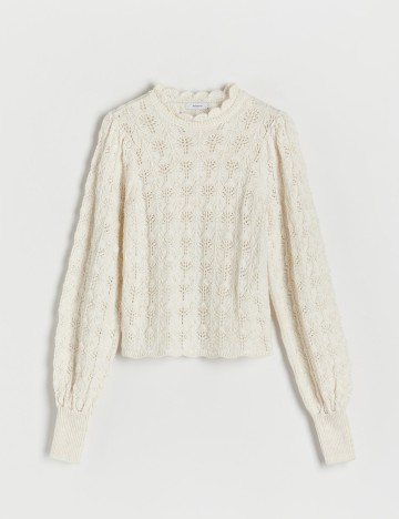 Bluza Reserved, ecru, M