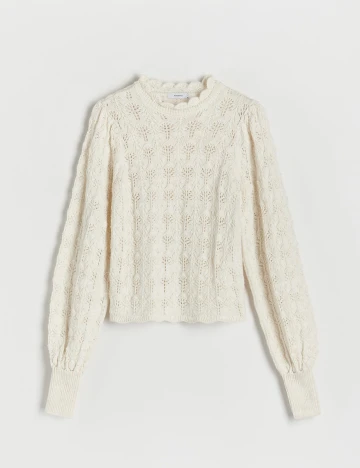 Bluza Reserved, ecru, M