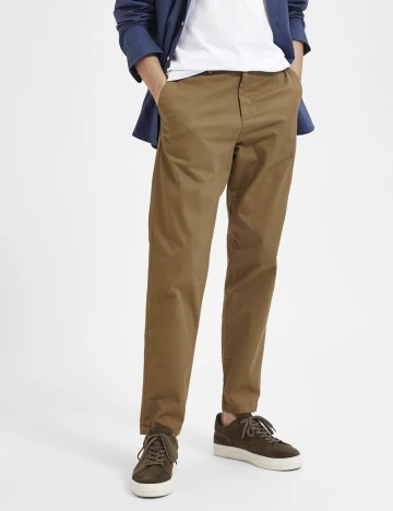 Pantaloni Selected, maro, W32/L32