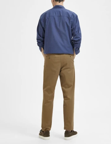 Pantaloni Selected, maro, W32/L32