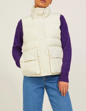 Vesta Jack&Jones, ecru, M Alb