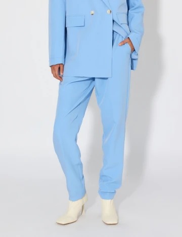 Pantaloni Something New, bleu, 38 Albastru