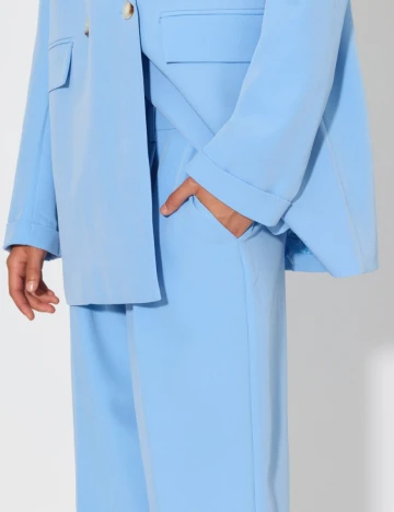 Pantaloni Something New, bleu, 38 Albastru