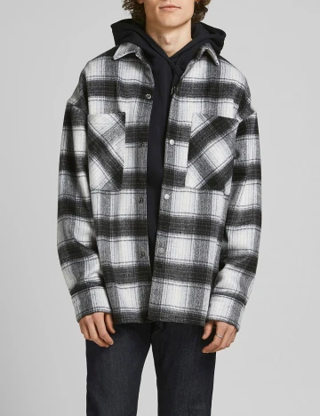 Jacheta Jack&Jones, alb/negru