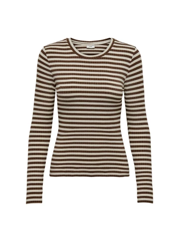 Bluza Jacqueline de Yong, crem/maro