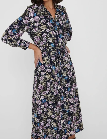 Rochie medie Jacqueline de Yong, floral, 36 Floral print