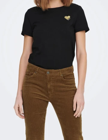 Tricou Only, negru, M