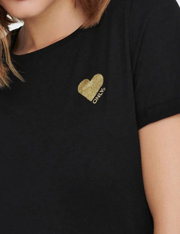 Tricou Only, negru, M