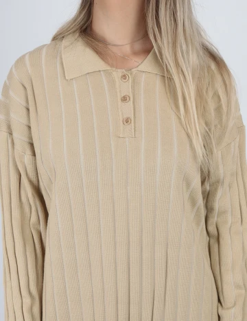 Rochie scurta Dazy, bej, M