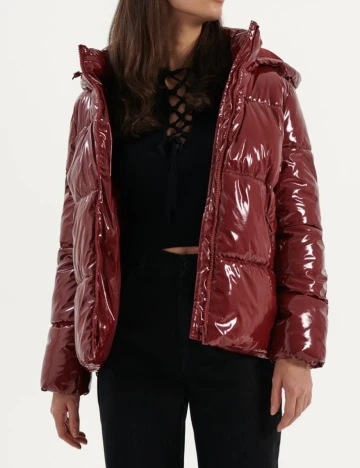 Geaca House Brand, visiniu, M