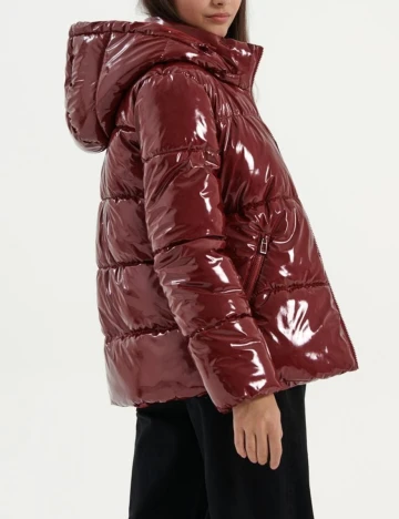 Geaca House Brand, visiniu, M