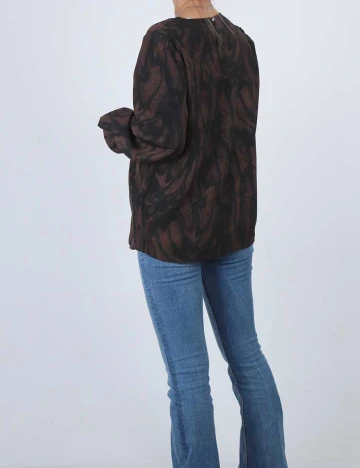 Camasa b.young, negru/maro, 38