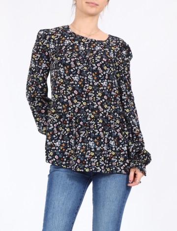 
						Camasa b.young, negru floral