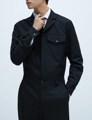 Salopeta Zara, negru, L