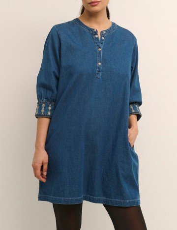 Rochie scurta Cream, albastru, 34