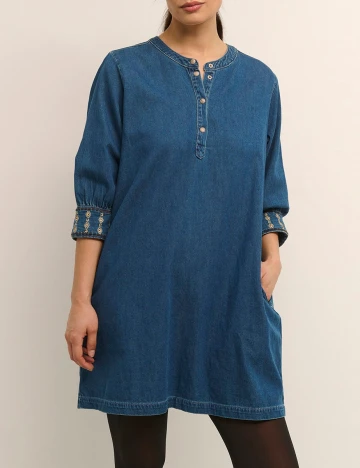 Rochie scurta Cream, albastru, 34