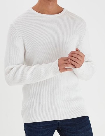 Bluza !Solid, alb, XL