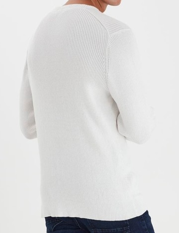 Bluza !Solid, alb, XL