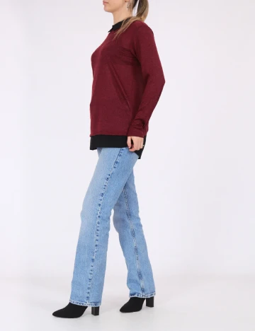 Bluza Fransa, visiniu, S