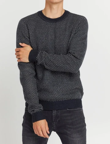 Pulover Casual Friday, bleumarin inchis, L