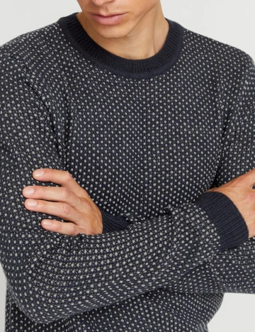 Pulover Casual Friday, bleumarin inchis, L