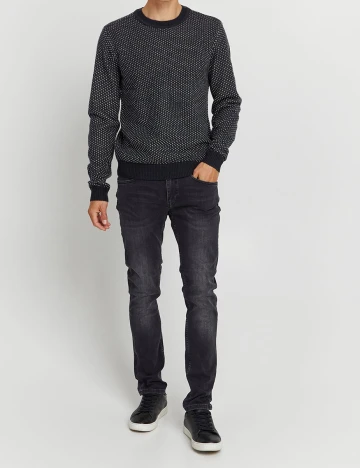 Pulover Casual Friday, bleumarin inchis, L