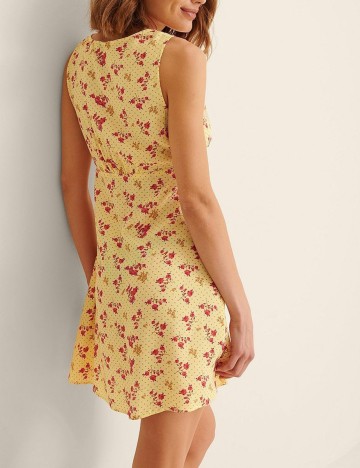 Rochie scurta NA-KD, galben, 36