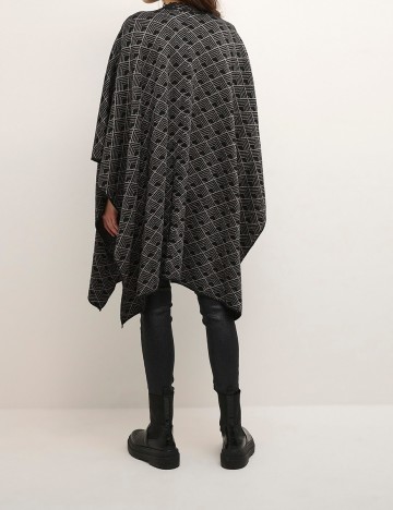 Poncho Cream, negru