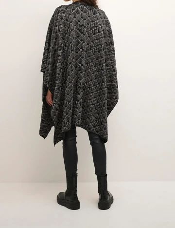 Poncho Cream, negru