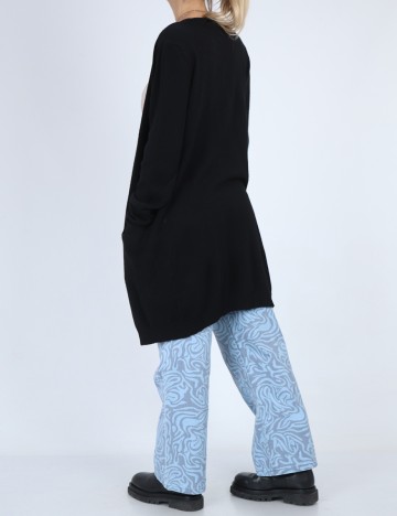 Cardigan Cream, negru, S