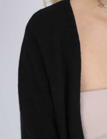 Cardigan Cream, negru, S