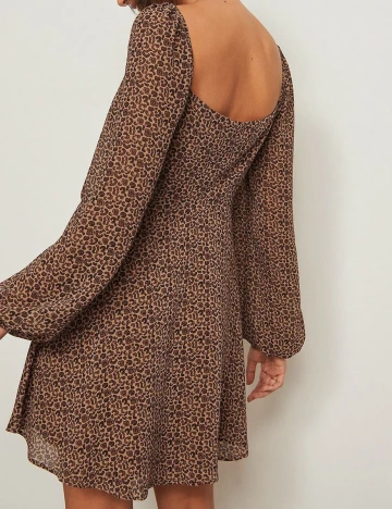 Rochie scurta NA-KD, animal print, 32