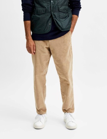 Pantaloni Selected, crem, W34/L34