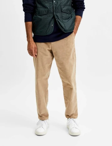 Pantaloni Selected, crem, W34/L34 Crem