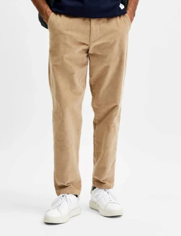 Pantaloni Selected, crem, W34/L34 Crem