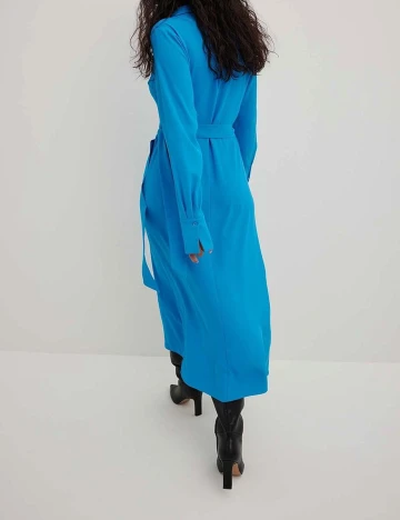 Rochie medie NA-KD, albastru, 38 Albastru