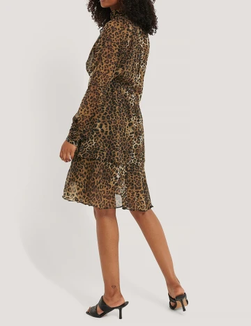 Rochie scurta NA-KD, animal print, S