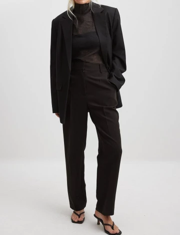 Pantaloni NA-KD, negru