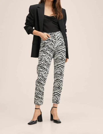 Pantaloni Mango, animal print, 36