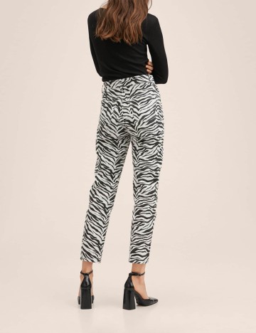 Pantaloni Mango, animal print, 36