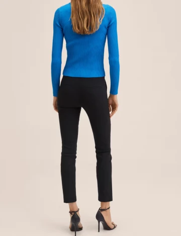 Pantaloni Mango, negru Negru