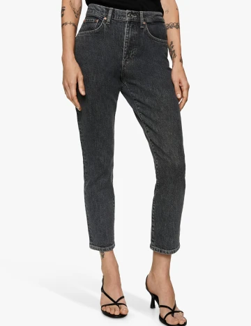 Blugi Mango, gri inchis