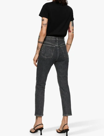 Blugi Mango, gri inchis