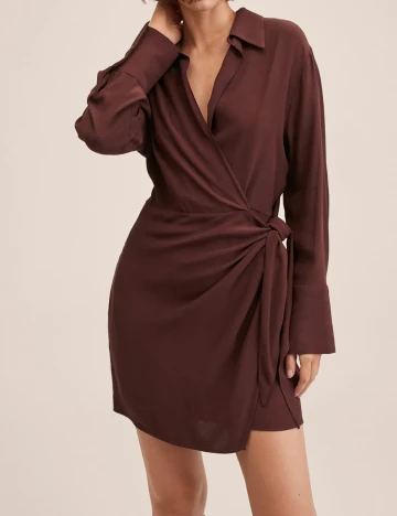 Rochie scurta Mango, maro