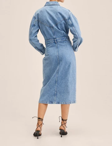 Rochie medie Mango, albastru