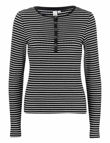 Bluza Q/S, alb/negru