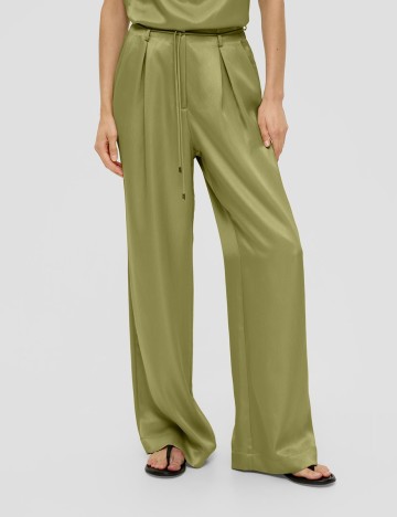 Pantaloni s.Oliver, verde, 36