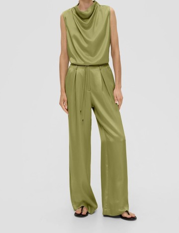 Pantaloni s.Oliver, verde, 36